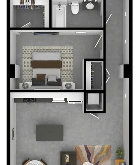 1 Bedroom w/ Den - Unit Type A9D