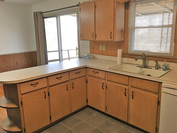 Kitchen with ceramic tile floor