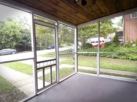 Screened front porch.