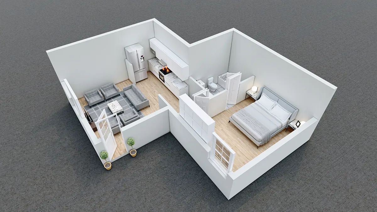 Floor plan 1 Bedroom