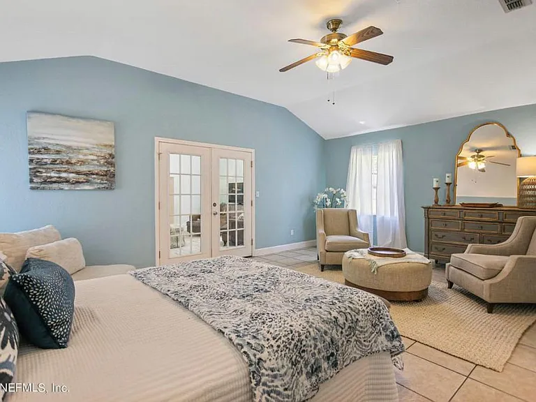 Large master primary suite. Located in back of the house.
