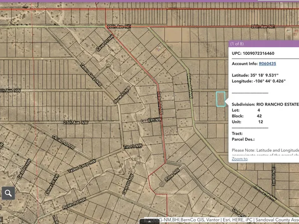 Sub Rio Rancho Ests NE Lot 4, Rio Rancho, NM 87144