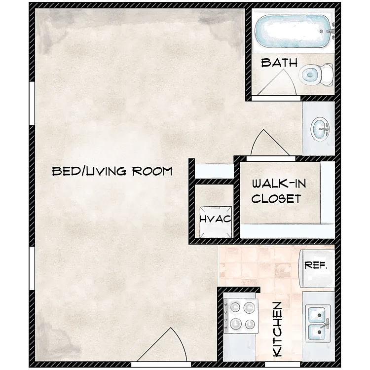Floor plan Studio