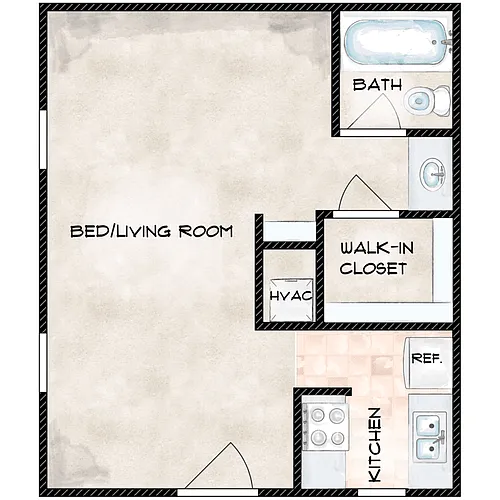 Floor plan Studio