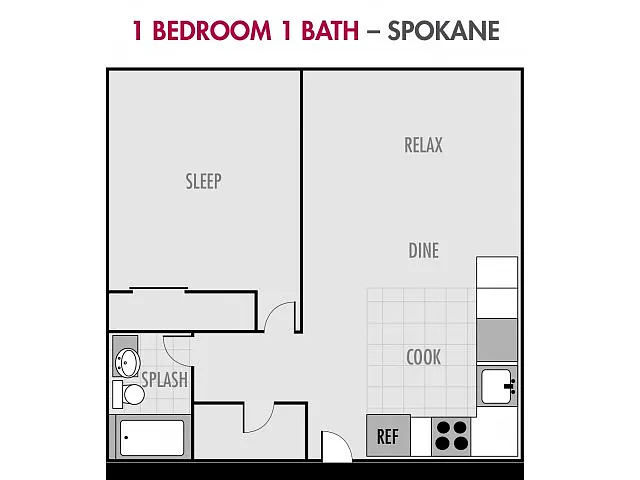 Floor plan The Spokane at Cougar Ridge