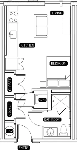 Floor plan Studio Floor Plan B