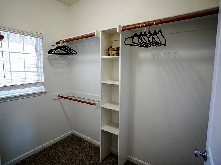 Get organized with ease thanks to walk-in closets at The Bristol, featuring custom shelving and flexible storage to fit your everyday needs.