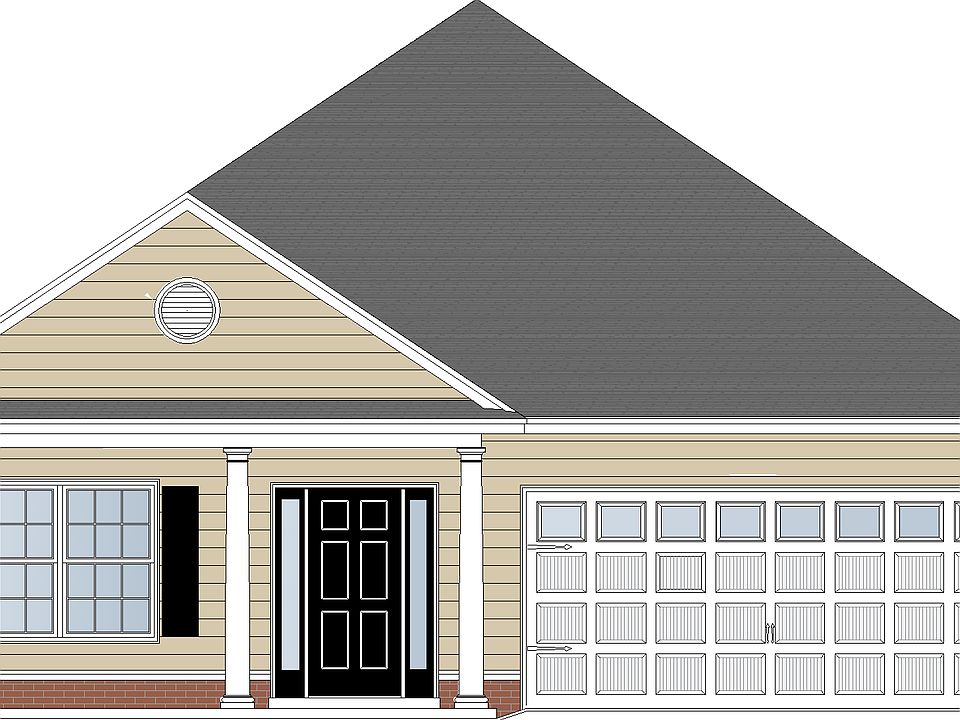 Midway Floor Plan Elevation C Exterior Ernest Homes Coastal Georgia