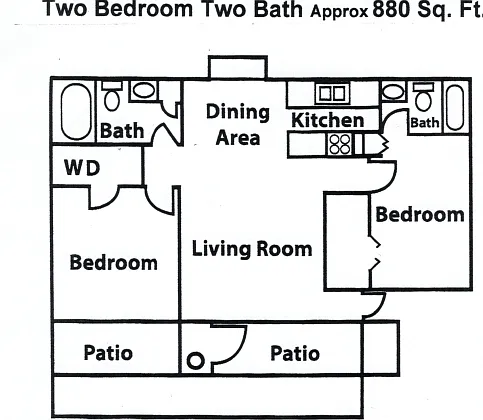 2 bedroom floorplan 2 bedroom floorplan