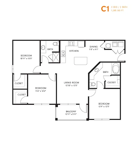 Floor plan C1