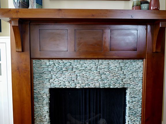 Fireplace in living room