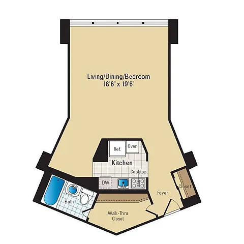 Floor plan Studio | S13
