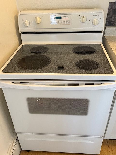Smooth top stove