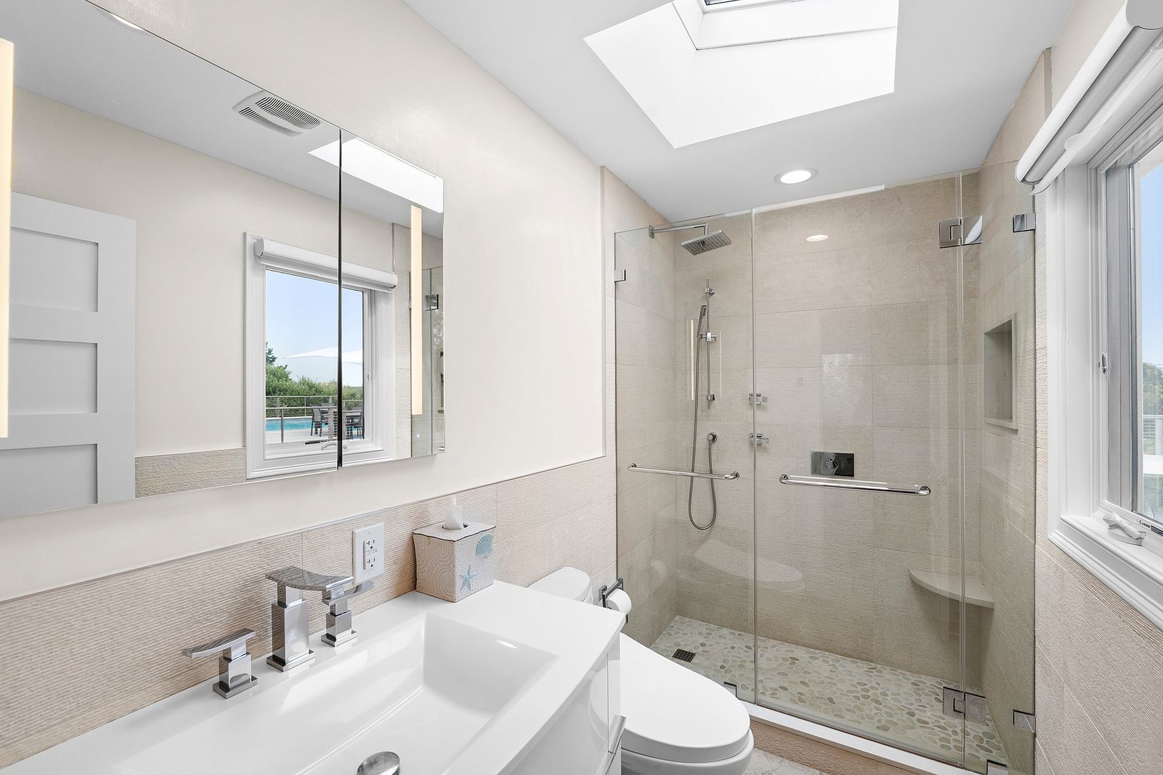 En-suite bathroom for primary bedroom.