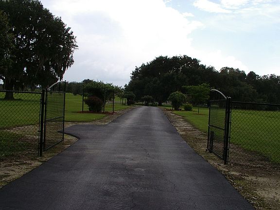 gated private driveway
