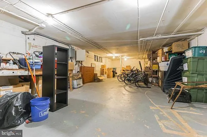Access to indoor bike rack and plenty of storage space