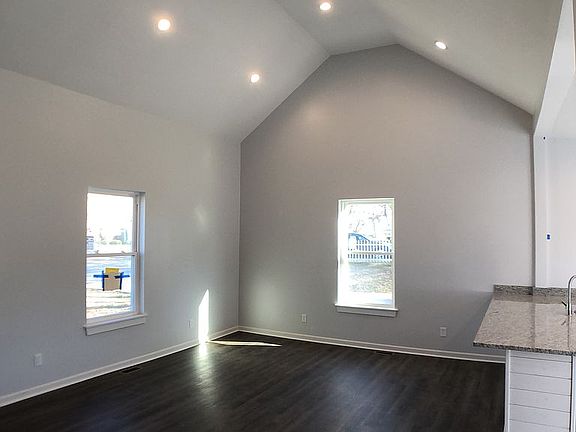 17' Ceilings in living room