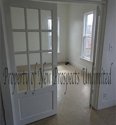 French door into bedroom