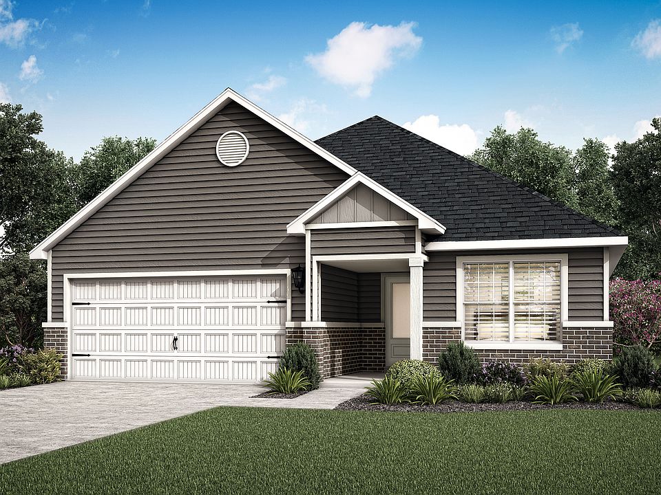 The Blanco is a beautiful home with siding and brick and front yard landscaping