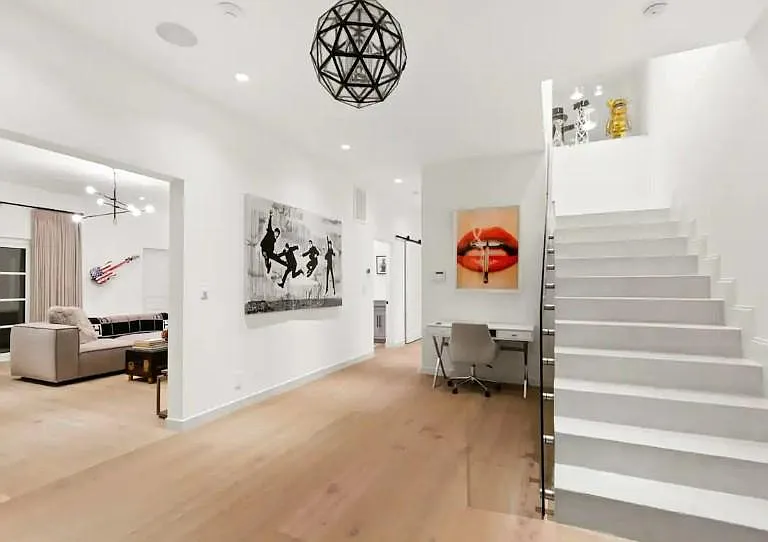 Modern art museum-like touches at this remarkable property