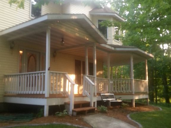 welcoming from porch