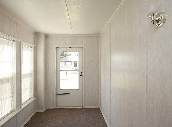 Convenient covered porch