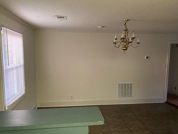 View from kitchen to dining area