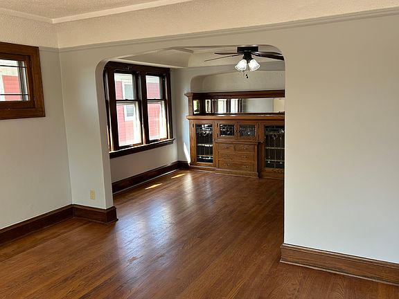 Living room into dining room