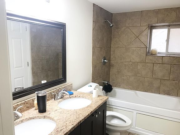 Primary bath with jetted tub.
