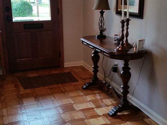 Foyer w/ Parquet Flooring