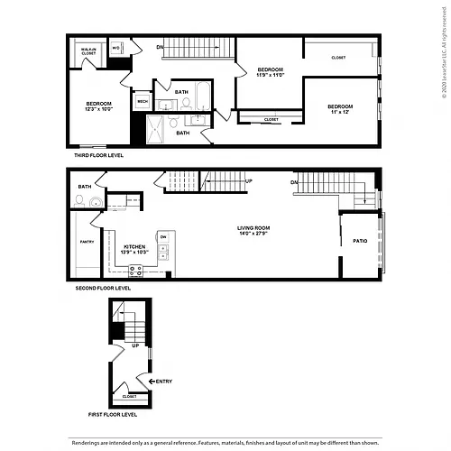 Floor plan Plan C2 - Townhome