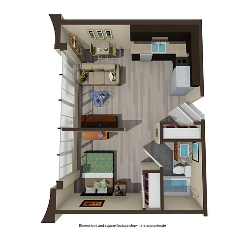Floor plan Studio - F