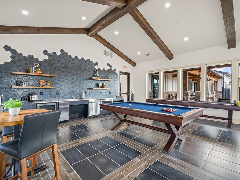 Pool Table and Shuffleboard