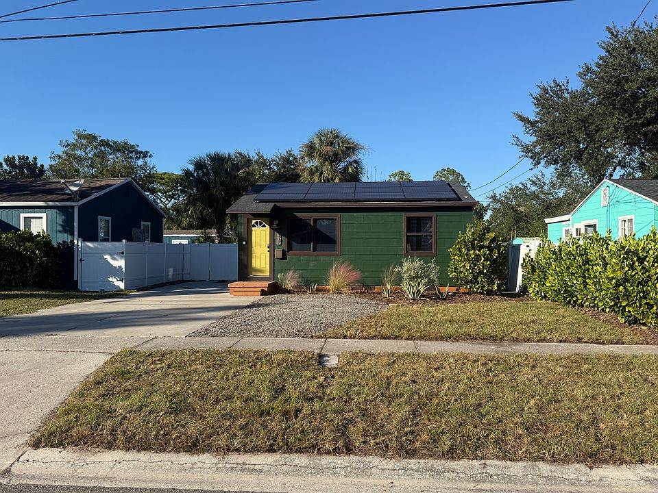 Freshly painted and fresh sod. Mature landscaping and ample parking