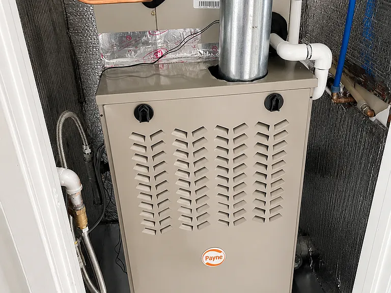 Updated HVAC equipment supporting the home's heating and cooling system.