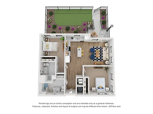 Floor plan 2 Bedroom