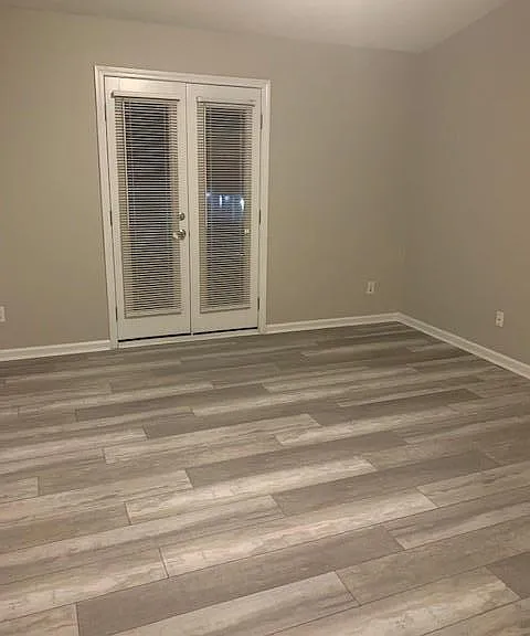 Master bedroom with french doors.