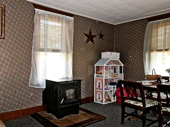 Pellet Stove in Dining Room