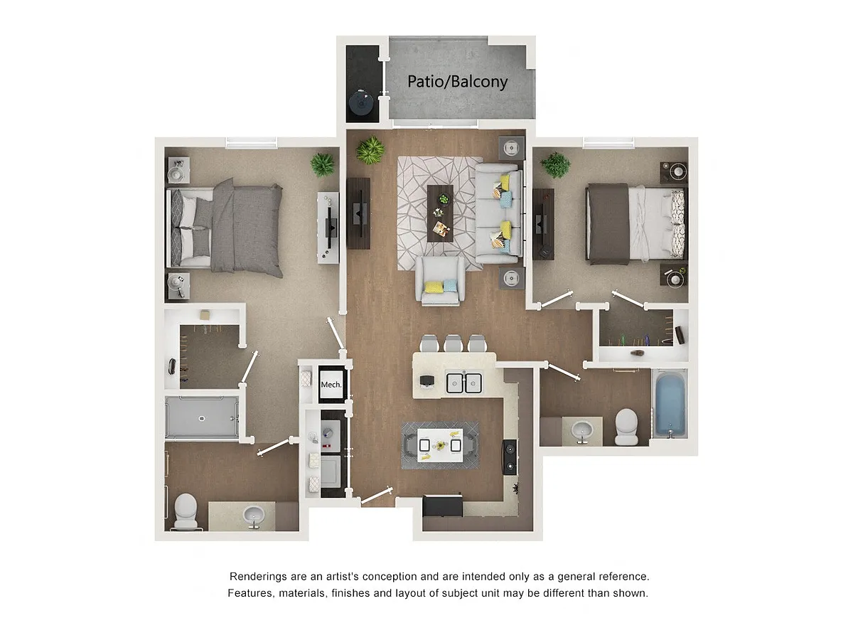 Floor plan B1 - Mesquite