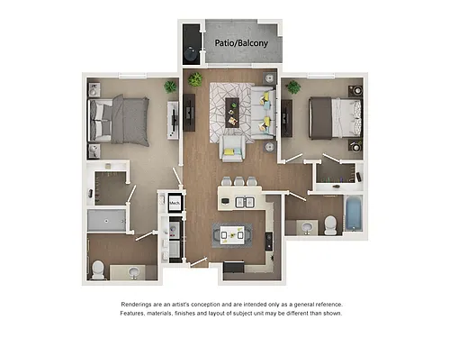 Floor plan B1 - Mesquite