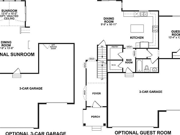 Sedona-MH First Floor Options