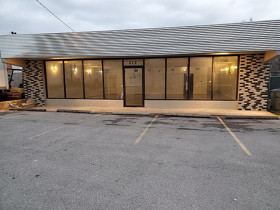 New striping just added to parking lot ( not pictured here)