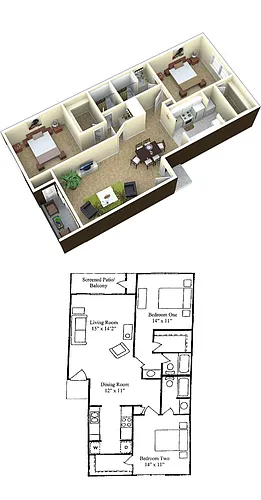 Floor plan Mediterranean