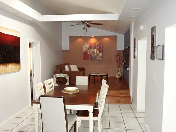 Dinning room/ living room in the background