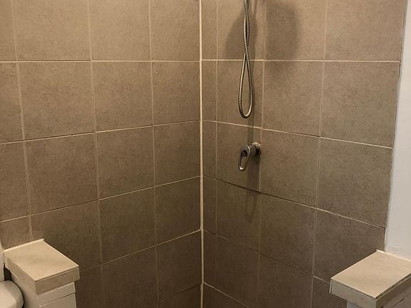 Main bathroom with stand up shower