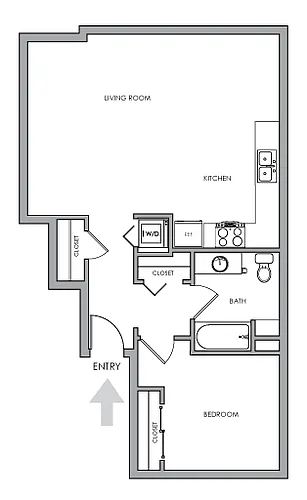 Floor plan 1X1 HB - 1X1 HB