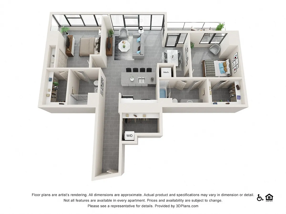 Floor plan Two Bedroom H