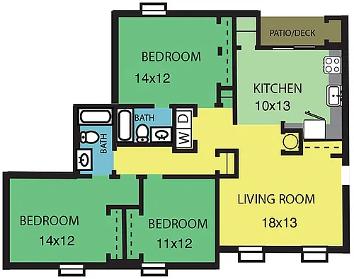 Floor plan 3 BEDROOM