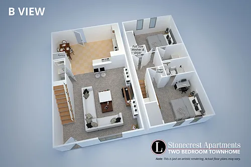 Floor plan Two Bedroom Flat