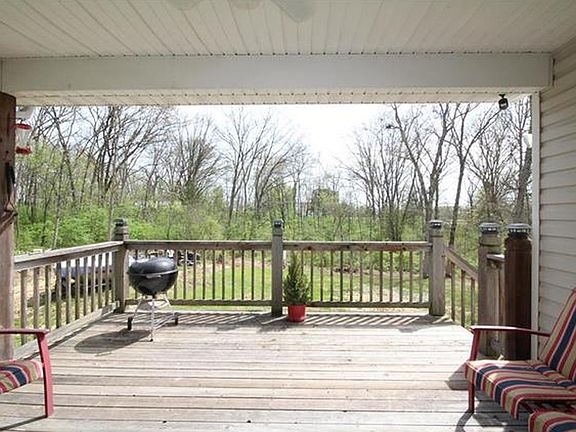 Partially covered deck